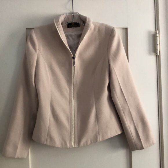 Beautiful Fendi 100% Cashmere Jacket Women’s Zip Up Medium M Beige Cream Neutral - Picture 3 of 9